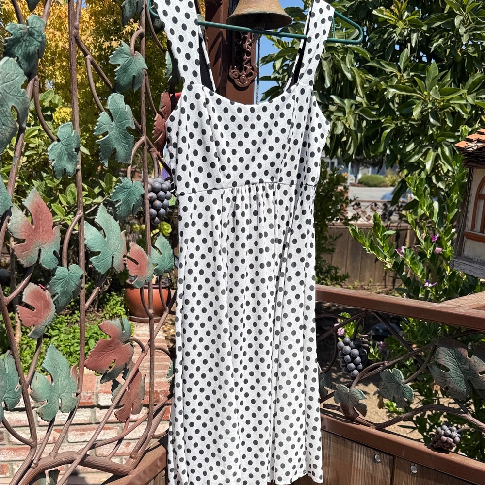 Polka Dot Sleeveless Dress